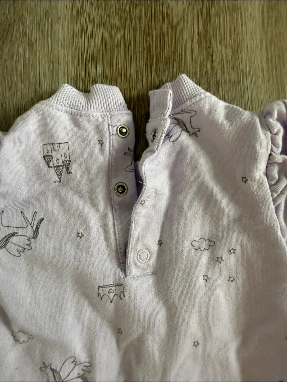 Carter's Light Lavender One-Piece Bodysuit with Ruffle Shoulders
